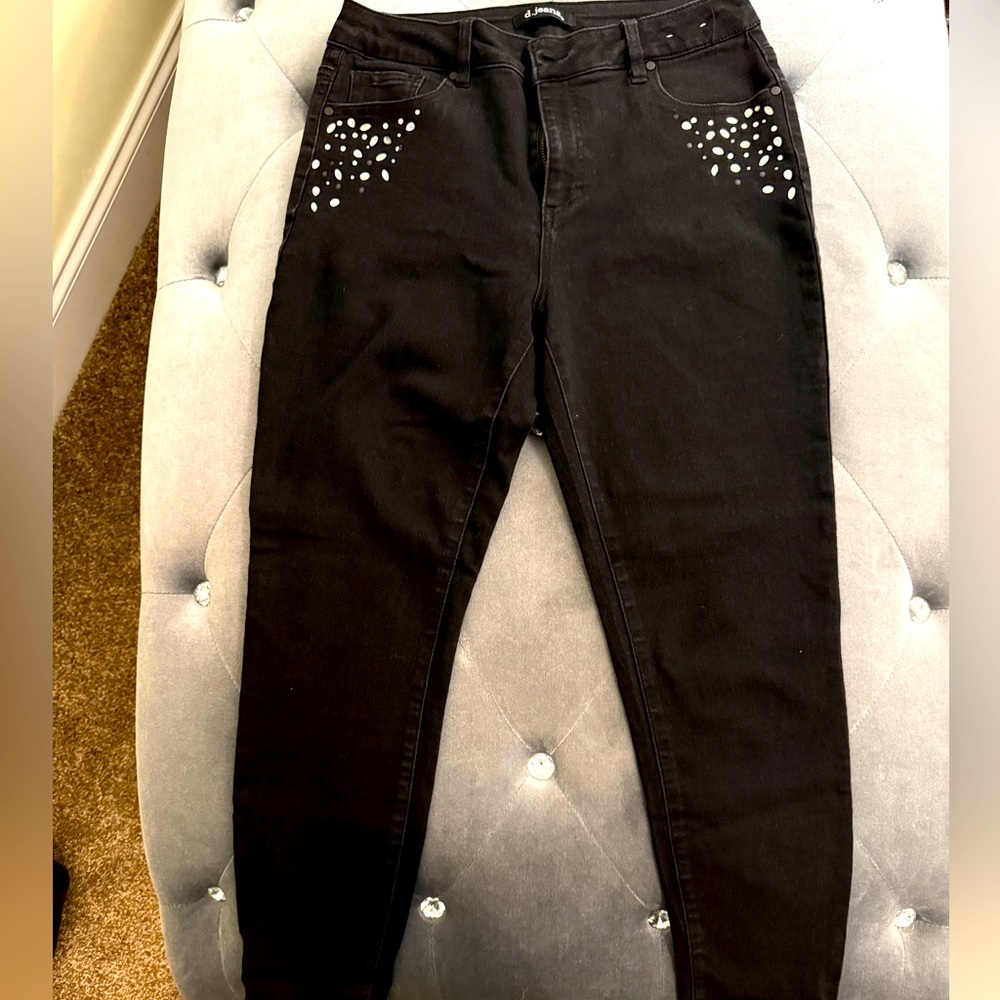 Sexy  Black Denim Skinny Jeans